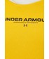 Bluza Under Armour bluza 1369851 damska kolor żółty z kapturem z aplikacją