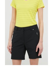 Spodnie szorty outdoorowe Expander damskie kolor czarny gładkie medium waist - Answear.com Viking