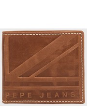 Portfel portfel skórzany MIKE WALLET męski kolor brązowy - Answear.com Pepe Jeans