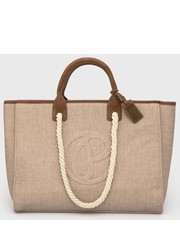 Shopper bag torebka DINA BAG kolor beżowy - Answear.com Pepe Jeans