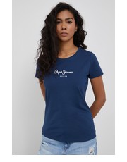 Bluzka t-shirt damski kolor granatowy - Answear.com Pepe Jeans