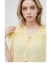 Bluzka bluzka STELLA damska kolor żółty gładka - Answear.com Pepe Jeans