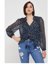 Bluzka koszula damska kolor granatowy w kwiaty - Answear.com Pepe Jeans