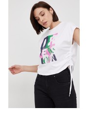 Bluzka top bawełniany kolor biały - Answear.com Pepe Jeans