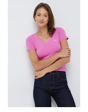 Bluzka t-shirt damski kolor fioletowy - Answear.com Pepe Jeans