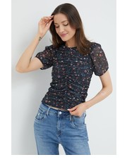 Bluzka bluzka damska kolor granatowy w kwiaty - Answear.com Pepe Jeans