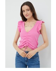 Bluzka top damski kolor fioletowy - Answear.com Pepe Jeans
