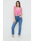 Bluzka Pepe Jeans top damski kolor fioletowy