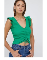 Bluzka top damski kolor zielony - Answear.com Pepe Jeans