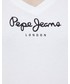 Bluzka Pepe Jeans t-shirt bawełniany kolor biały