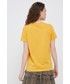 Bluzka Pepe Jeans t-shirt bawełniany kolor żółty