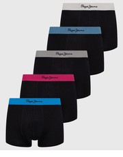 Bielizna męska bokserki KEATON (5-pack) męskie kolor czarny - Answear.com Pepe Jeans