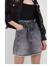 Spódnica spódnica jeansowa RAISA SKIRT BLACK kolor czarny mini prosta - Answear.com Pepe Jeans