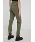 Spodnie Pepe Jeans spodnie damskie kolor zielony joggery medium waist