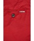 Spodnie Pepe Jeans szorty bawełniane BALBOA SHORT damskie kolor czerwony gładkie medium waist