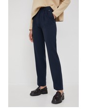 Spodnie spodnie damskie kolor granatowy proste high waist - Answear.com Pepe Jeans