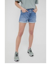 Spodnie szorty jeansowe MABLE SHORT damskie gładkie medium waist - Answear.com Pepe Jeans