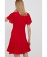Sukienka Pepe Jeans sukienka IRIA kolor czerwony mini rozkloszowana
