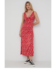 Sukienka sukienka NAIN kolor czerwony maxi prosta - Answear.com Pepe Jeans