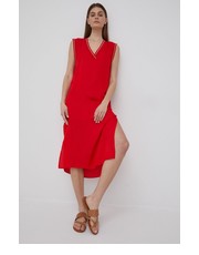 Sukienka sukienka MATILDA kolor czerwony midi prosta - Answear.com Pepe Jeans