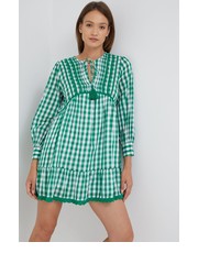 Sukienka sukienka bawełniana kolor zielony mini rozkloszowana - Answear.com Pepe Jeans