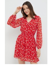 Sukienka sukienka kolor czerwony mini rozkloszowana - Answear.com Pepe Jeans