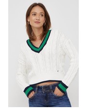 Sweter sweter damski kolor biały lekki - Answear.com Pepe Jeans