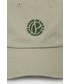 Czapka Pepe Jeans czapka bawełniana TACIO kolor zielony z aplikacją