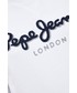 Bluza męska Pepe Jeans bluza bawełniana męska kolor biały z aplikacją