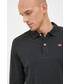 T-shirt - koszulka męska Pepe Jeans longsleeve bawełniany kolor czarny gładki