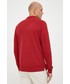 T-shirt - koszulka męska Pepe Jeans longsleeve bawełniany kolor czerwony gładki