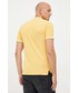 T-shirt - koszulka męska Pepe Jeans polo bawełniane kolor żółty gładki
