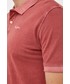 T-shirt - koszulka męska Pepe Jeans polo bawełniane kolor czerwony gładki