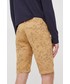 Krótkie spodenki męskie Pepe Jeans szorty bawełniane MC QUEEN SHORT GARDEN męskie kolor beżowy