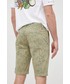 Krótkie spodenki męskie Pepe Jeans szorty bawełniane MC QUEEN SHORT GARDEN męskie kolor zielony