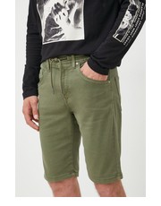 Krótkie spodenki męskie szorty męskie kolor zielony - Answear.com Pepe Jeans