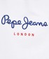 Bluza Pepe Jeans bluza bawełniana Calista damska kolor biały z kapturem z aplikacją