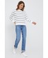 Bluza Pepe Jeans bluza bawełniana damska kolor biały wzorzysta