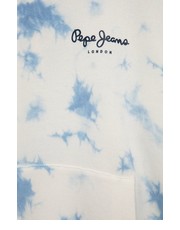 Bluza bluza bawełniana dziecięca kolor biały z kapturem z nadrukiem - Answear.com Pepe Jeans