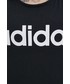 Bluzka Adidas Top bawełniany kolor czarny