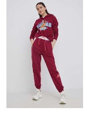 Spodnie spodnie damskie kolor fioletowy wzorzyste - Answear.com Adidas