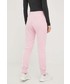 Spodnie Adidas spodnie dresowe damskie kolor różowy z nadrukiem