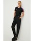 Spodnie Adidas spodnie dresowe damskie kolor czarny gładkie