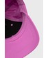 Czapka Adidas czapka kolor fioletowy z nadrukiem