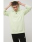 Bluza męska Adidas bluza bawełniana męska kolor zielony z kapturem gładka