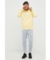 Bluza męska Adidas bluza męska kolor żółty z kapturem z nadrukiem