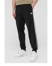 Spodnie męskie spodnie męskie kolor czarny z aplikacją - Answear.com Adidas