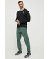 Spodnie męskie Adidas spodnie dresowe męskie kolor zielony gładkie