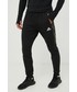 Spodnie męskie Adidas spodnie dresowe męskie kolor czarny gładkie