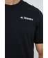 T-shirt - koszulka męska Adidas TERREX t-shirt bawełniany GP0019 kolor czarny z nadrukiem
